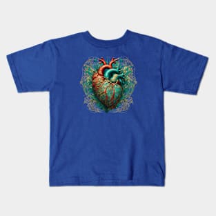 Nature Swirl Heart Kids T-Shirt